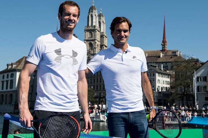 entrenaron Roger Federer y Andy Murray en Zúrich
