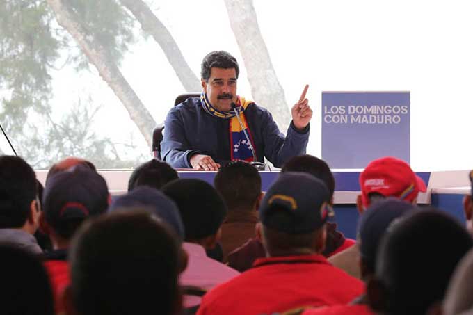 Presidente Maduro llamó al país al trabajo y a la unión