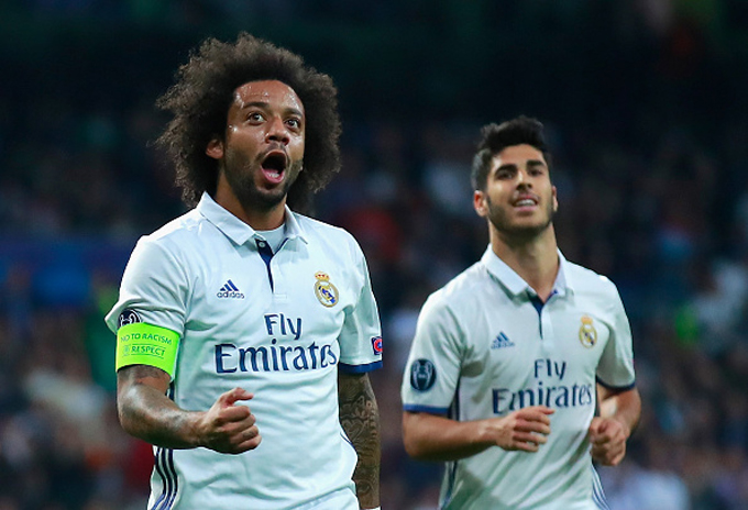 Marcelo consiguió la victoria del Real Madrid en casa