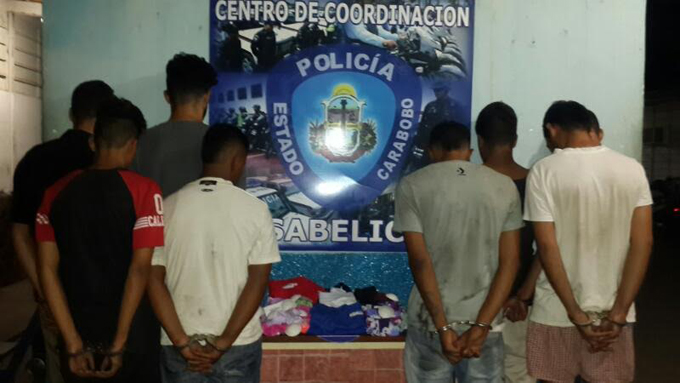 PoliCarabobo capturó a ocho presuntos desestabilizadores en La Isabelica
