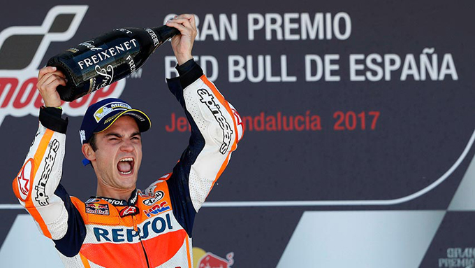 Pedrosa aguantó y se quedó con el Gran Premio de España