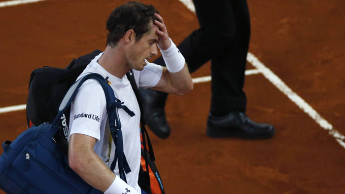 Murray se despidió del Masters de Madrid tras caer ante Coric
