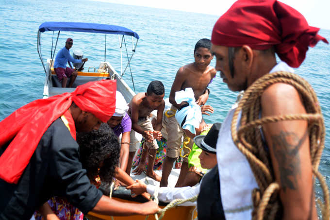 Porteños revivieron llegada del último barco negrero a sus costas (+fotos)