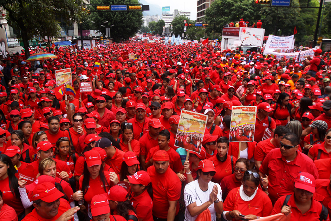 Chavistas marcharon este miércoles en respaldo a la ANC
