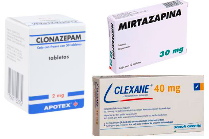 Servicio público: paciente necesita Clexane, Clonazepam y Mirtazapina