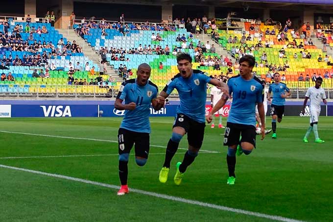 Uruguay con boleto a los cuartos de final del Mundial Sub-20