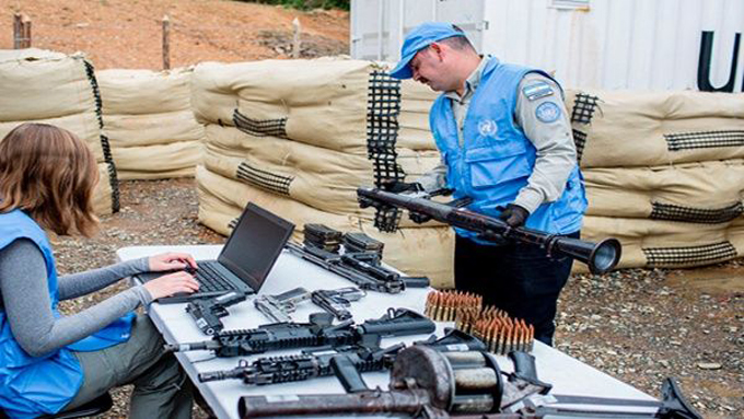 Gesto de paz: FARC entrega 60 % de su armamento a la ONU