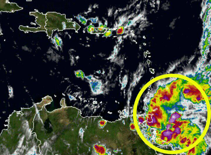 Activan alerta roja por llegada a costas venezolanas de tormenta “Bret”