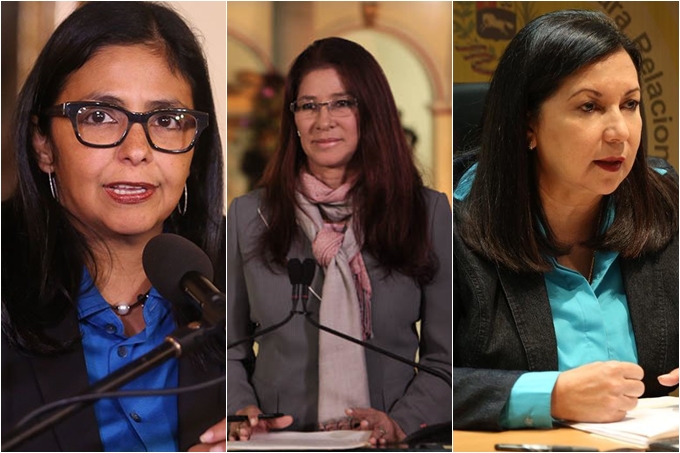 Delcy Rodríguez, Cilia Flores y Carmen Meléndez candidatas para Constituyente