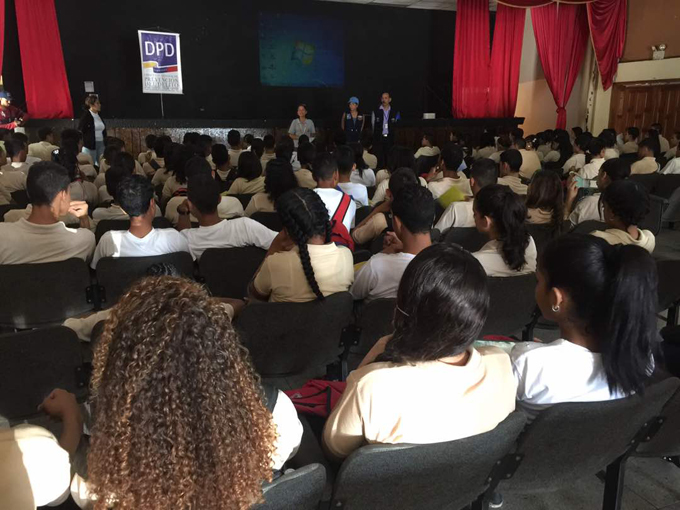 DPD Carabobo sensibilizó a 200 jóvenes en Puerto Cabello