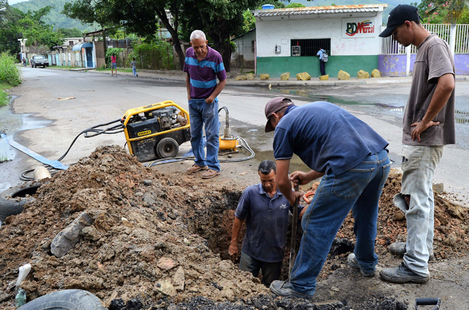 Alcaldía de Guacara rehabilitó red de agua potable en Maracaibero de Yagua