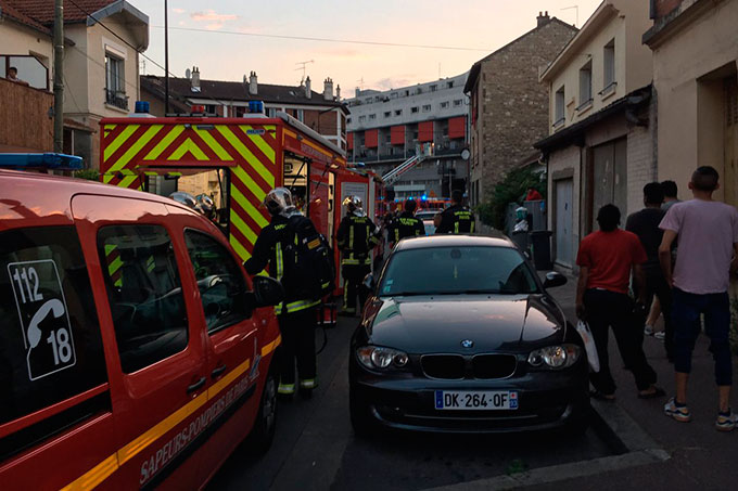 París: incendio provocado con un cóctel molotov dejó 12 heridos en restaurante