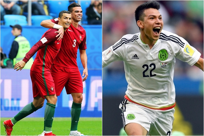 Portugal y México clasificaron a la semifinal de la Copa Confederaciones