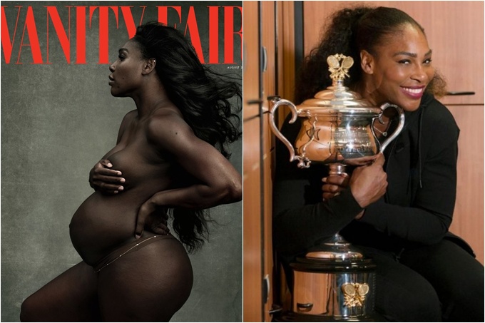 ¡OMG! Serena Williams posó desnuda con 7 meses de embarazo (+fotos)