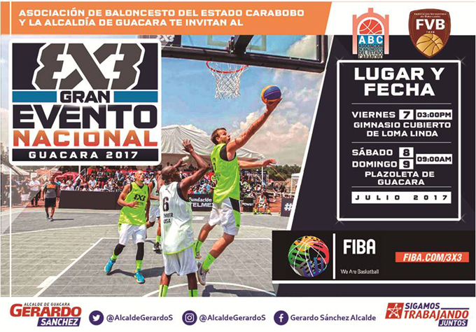Guacara albergará encuentro nacional 3×3 de baloncesto rumbo al mundial