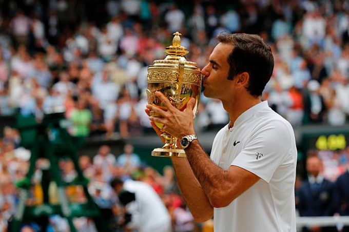 ¡Histórico! Federer se apoderó de Wimbledon por octava vez (+fotos)