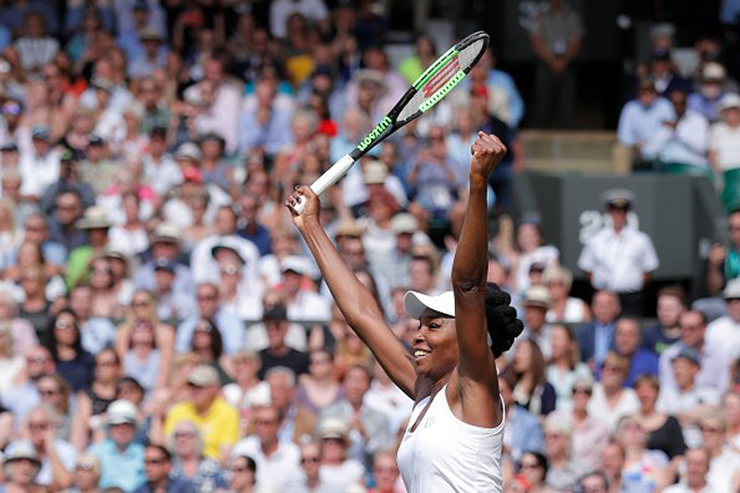 Venus Williams disputará su novena final de Wimbledon