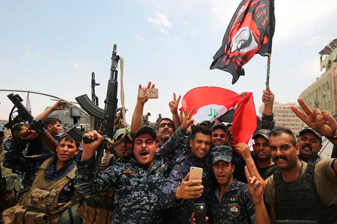 Irak celebra triunfo del ejército sobre el Daesh en Mosul