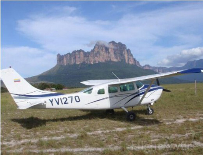Avioneta se precipitó en el Parque Nacional Canaima
