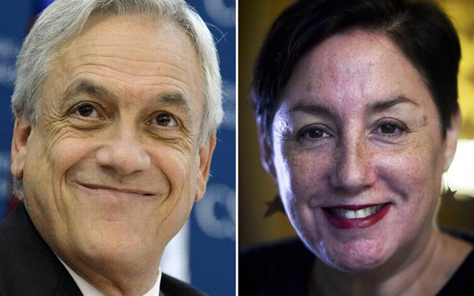 Sebastián Piñera y Beatriz Sánchez candidatos a la presidencia de Chile