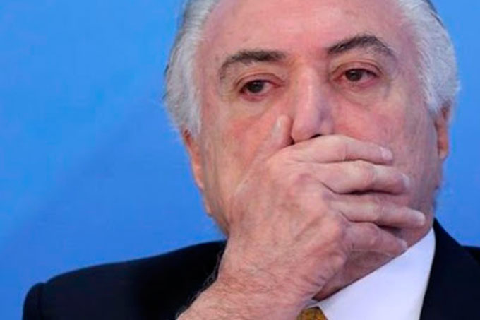 El 81% de los brasileños apoyarían un juicio contra Temer