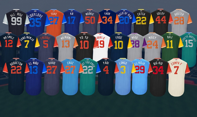 En fotos: MLB dedicará un día de «apodos» en los uniformes
