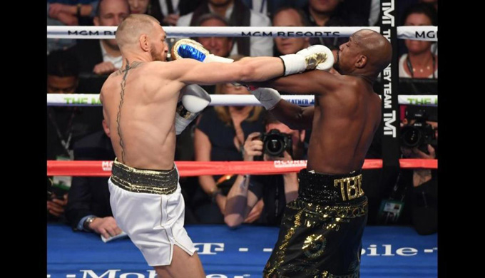 En fotos: así transcurrió la pelea Mayweather vs McGregor en Las Vegas