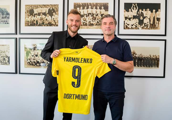 Borussia Dortmund fichó a Yarmolenko por cuatro temporadas