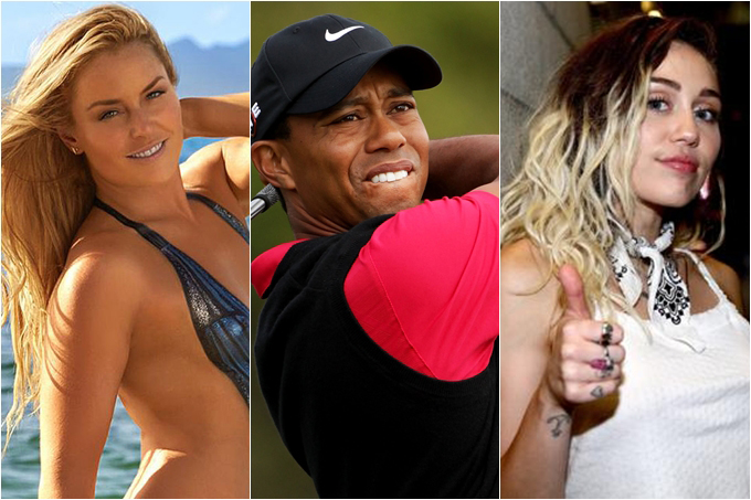 ¡Escándalo! Filtran imágenes íntimas de Tiger Woods y Miley Cyrus