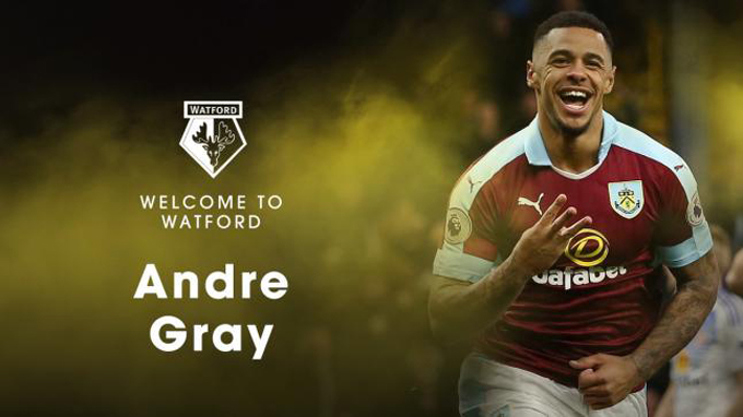 Andre Gray firmó con el Watford por 20,5 millones de euros