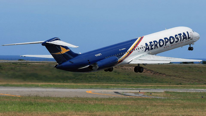 Aeropostal realizó sus últimos viajes en Venezuela este domingo