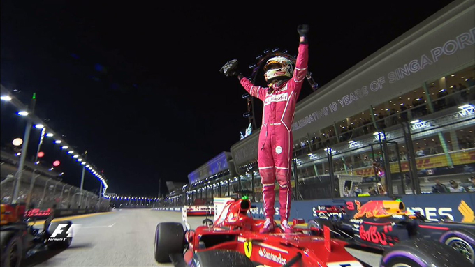 Sebastian Vettel saldrá de primero en el Gran Premio de Singapur
