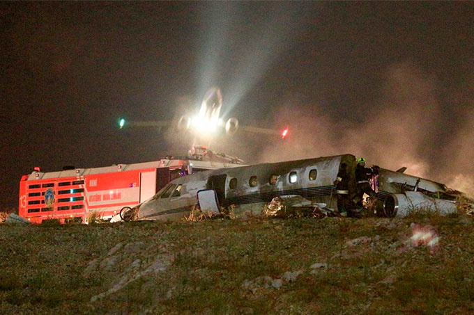 Cuatro heridos fue el saldo de accidente en aeropuerto de Estambul