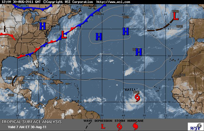 ¡Atención! Se forma la tormenta tropical Katia en el golfo de México