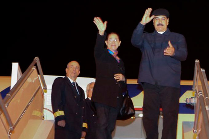 Presidente Maduro regresó a Venezuela tras culminar gira internacional