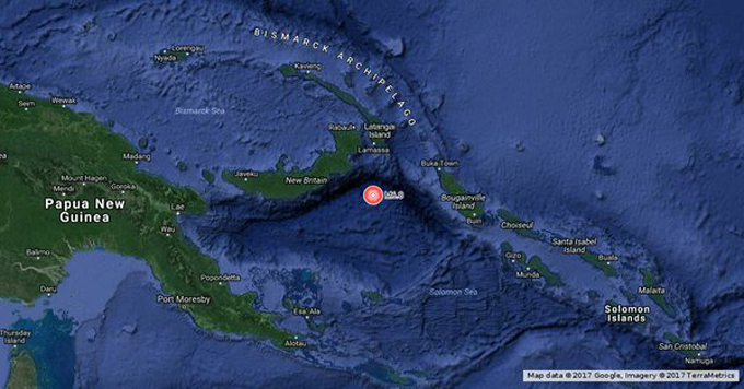 Sismo de magnitud 6,0 se registró este lunes en Papúa Nueva Guinea