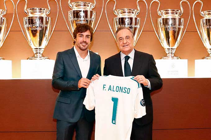 Fernando Alonso fue nombrado socio de honor del Real Madrid
