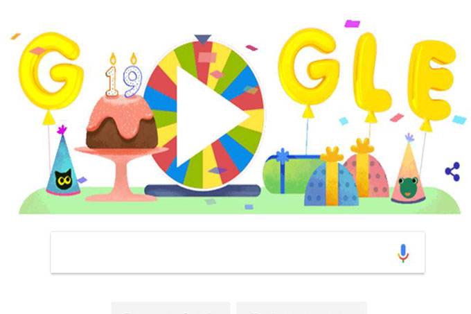 ¡Gírala y verás! Google cumple años y lo celebra con la Rueda de la Fortuna