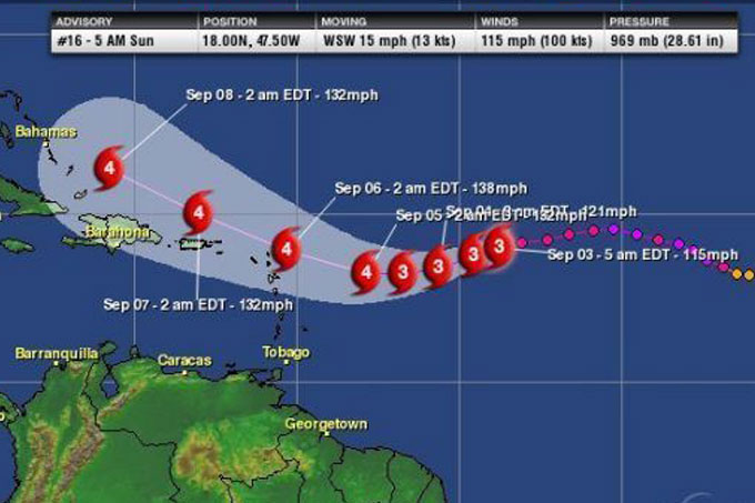 Alerta en las Antillas ante inminente paso del huracán Irma