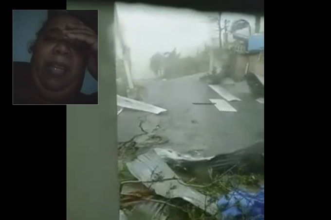 ¡Estremecedor! El terror que vivió esta mujer por el huracán María (+video)
