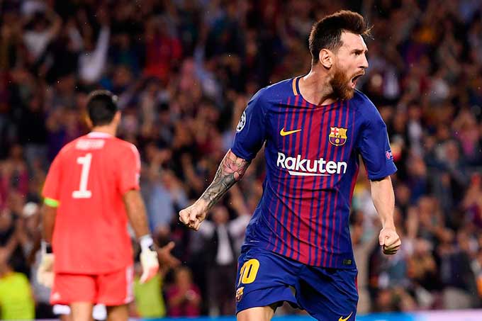 Lionel Messi paralizó al arquero italiano Gianluigi Buffon
