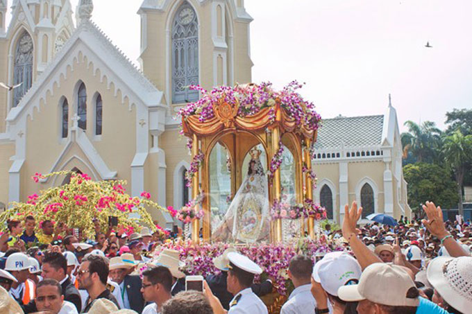 Hoy se celebra la bajada de la Virgen del Valle en Margarita