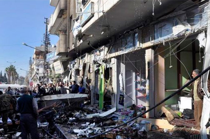 Dos atentados terroristas se registraron en barrio de Damasco