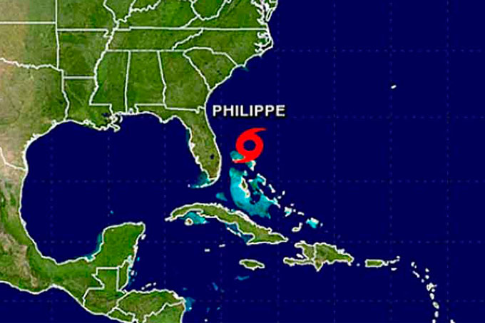 Tormenta tropical «Philippe» se dirige a Estados Unidos