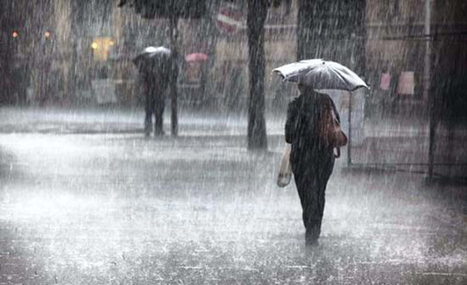 Inameh pronostica un lunes de lluvias sobre gran parte del país