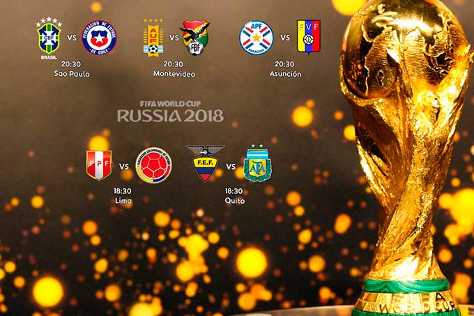 Estas 5 selecciones Sudamericanas jugarán a todo o nada para ir a Rusia