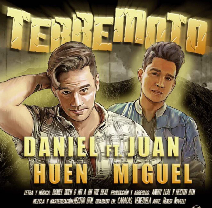 ¡De estreno! Daniel Huen y Juan Miguel lanzaron un «Terremoto»