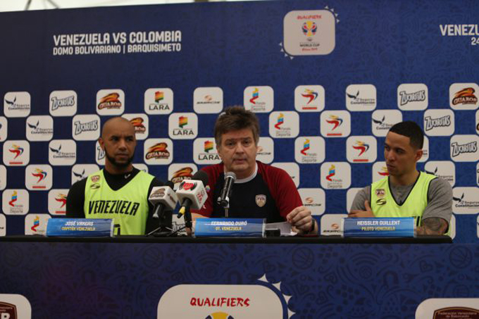 Fernando Duró anunció los 12 jugadores que enfrentarán a Colombia