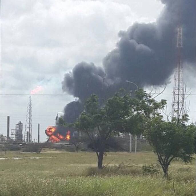 Reportan incendio en refinería Amuay (+tuit)