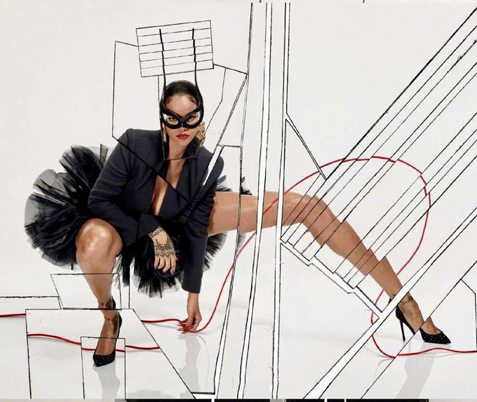 En fotos: ¡Diva! Así posó la cantante Rihanna para Vogue París